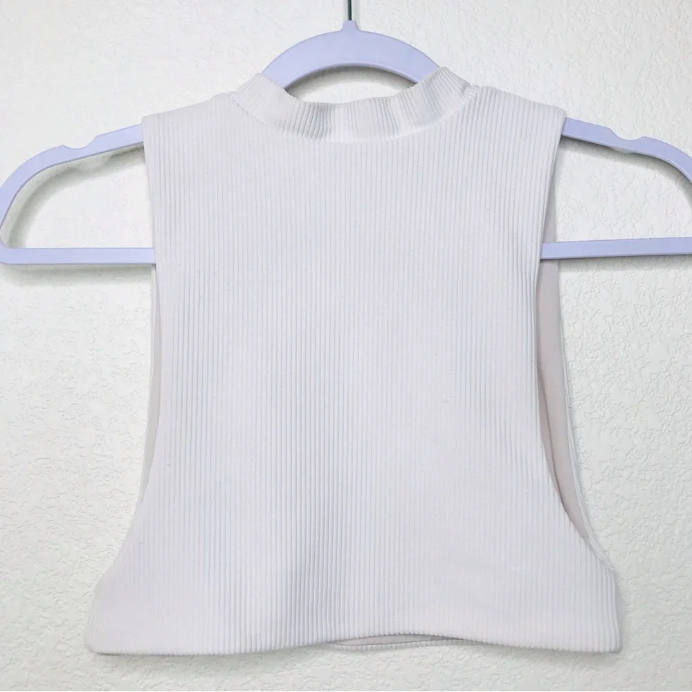 FRANKIE'S BIKINIS Hanalei Ribbed Top Cloud Reversible